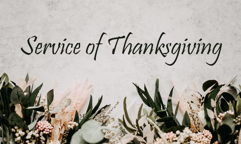 Service of thanksgiving